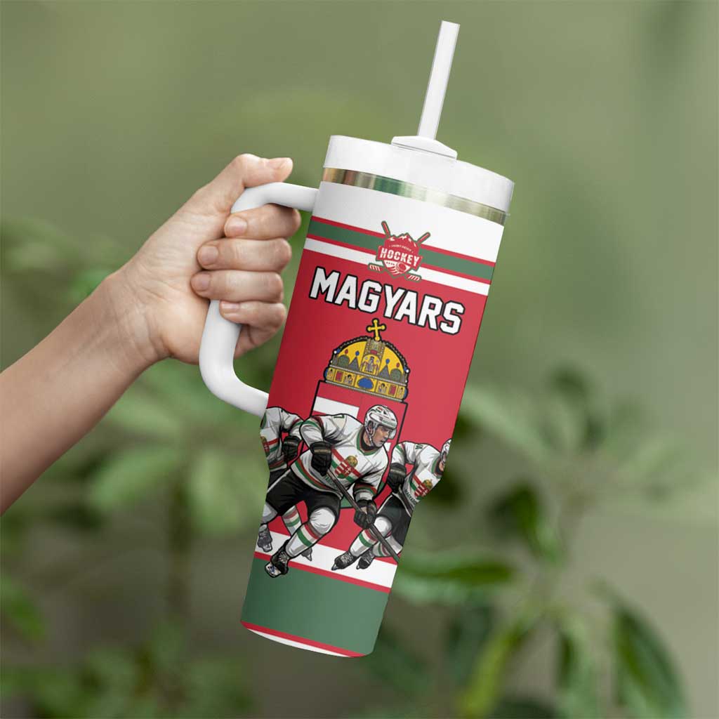 Hungary Hockey Custom Tumbler With Handle Magyars Pride National Team