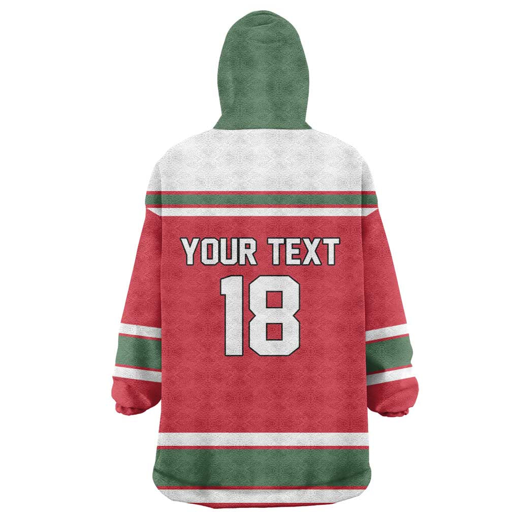 Hungary Hockey Custom Wearable Blanket Hoodie Magyars Pride National Team