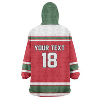 Hungary Hockey Custom Wearable Blanket Hoodie Magyars Pride National Team