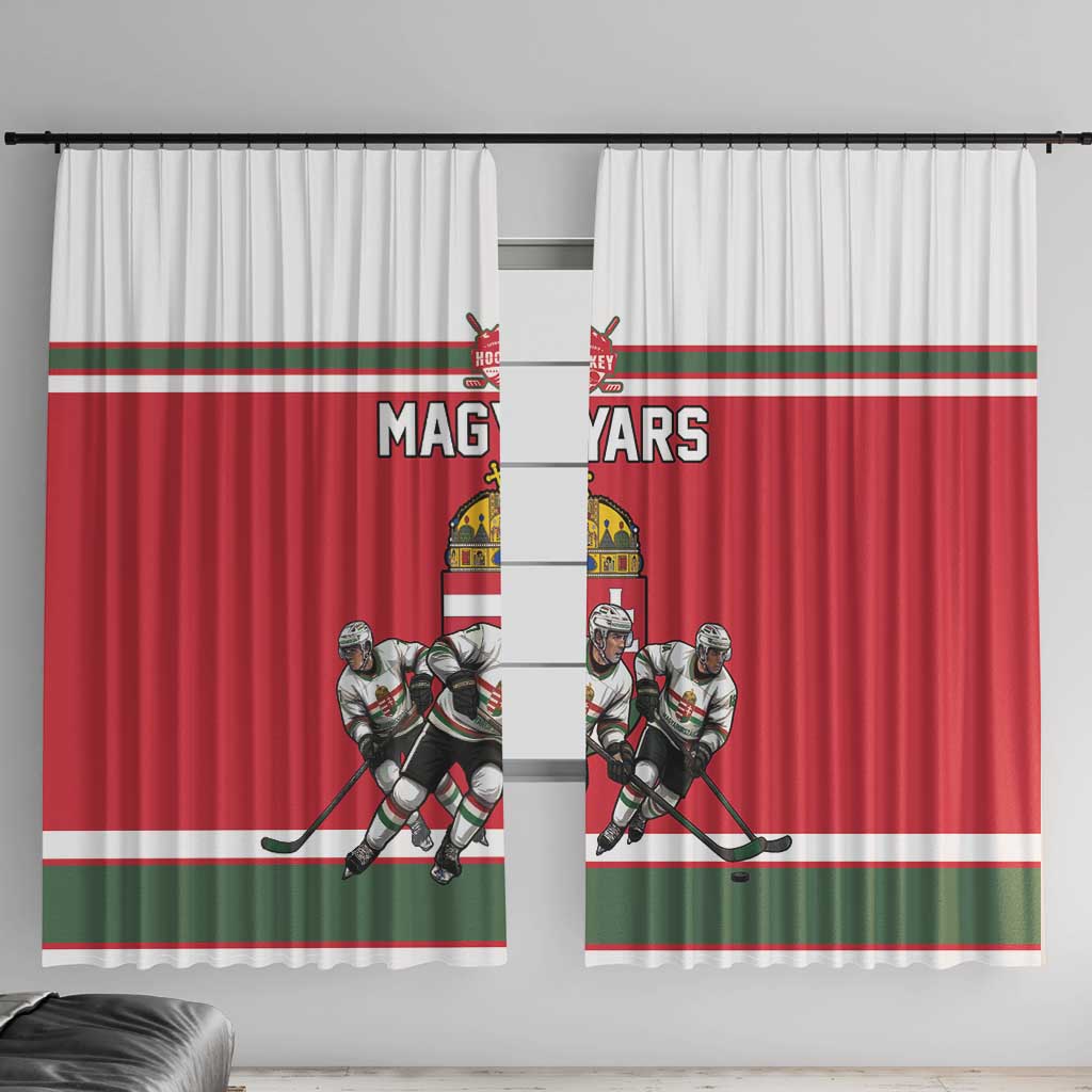 Hungary Hockey Window Curtain Magyars Pride National Team