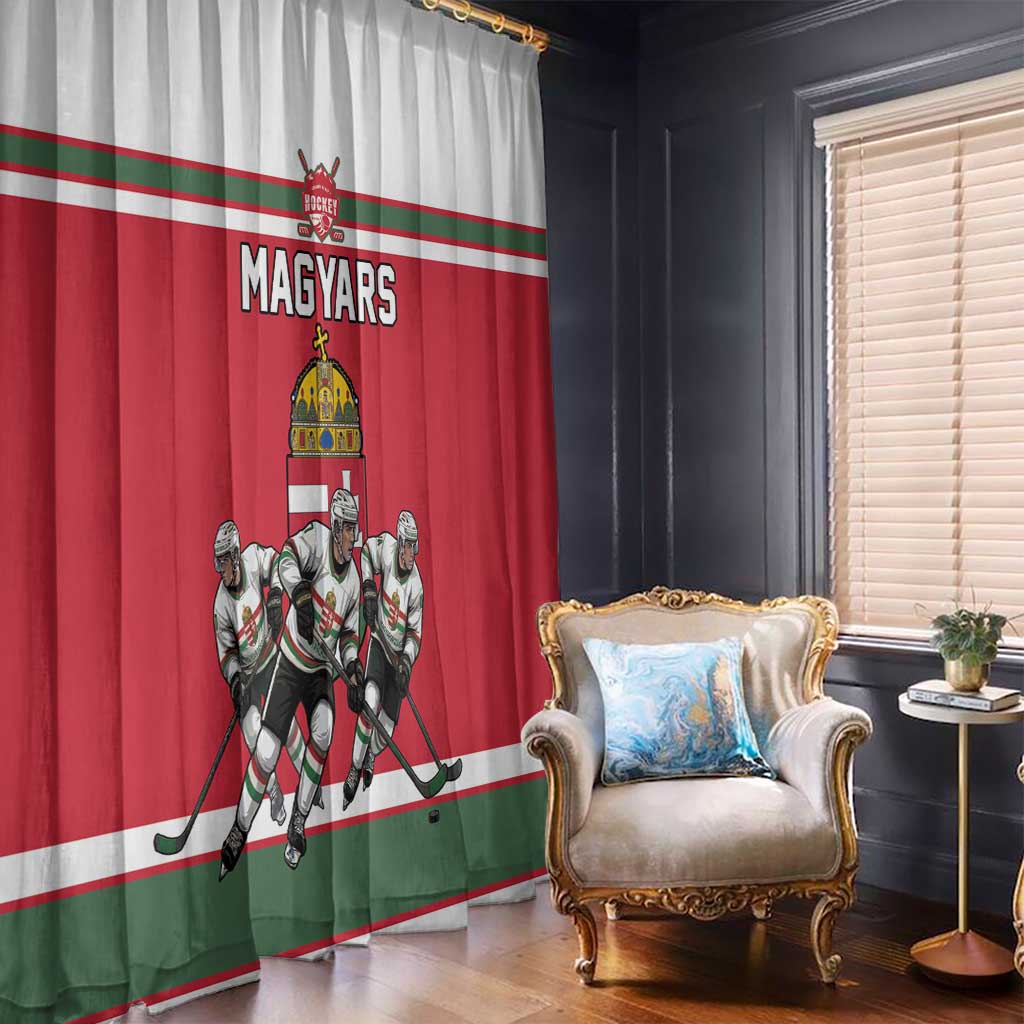 Hungary Hockey Window Curtain Magyars Pride National Team