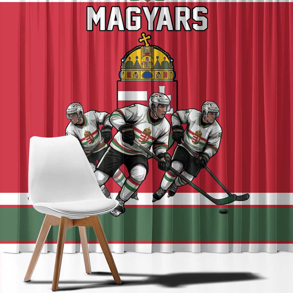 Hungary Hockey Window Curtain Magyars Pride National Team