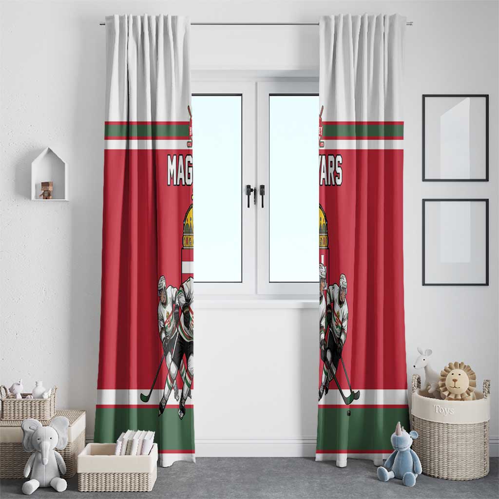 Hungary Hockey Window Curtain Magyars Pride National Team