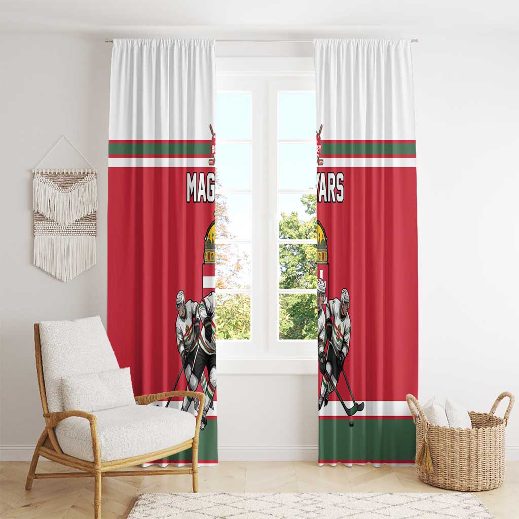 Hungary Hockey Window Curtain Magyars Pride National Team