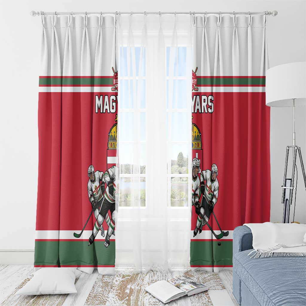 Hungary Hockey Window Curtain Magyars Pride National Team