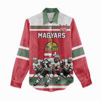 Hungary Hockey Custom Women Casual Shirt Magyars Pride National Team
