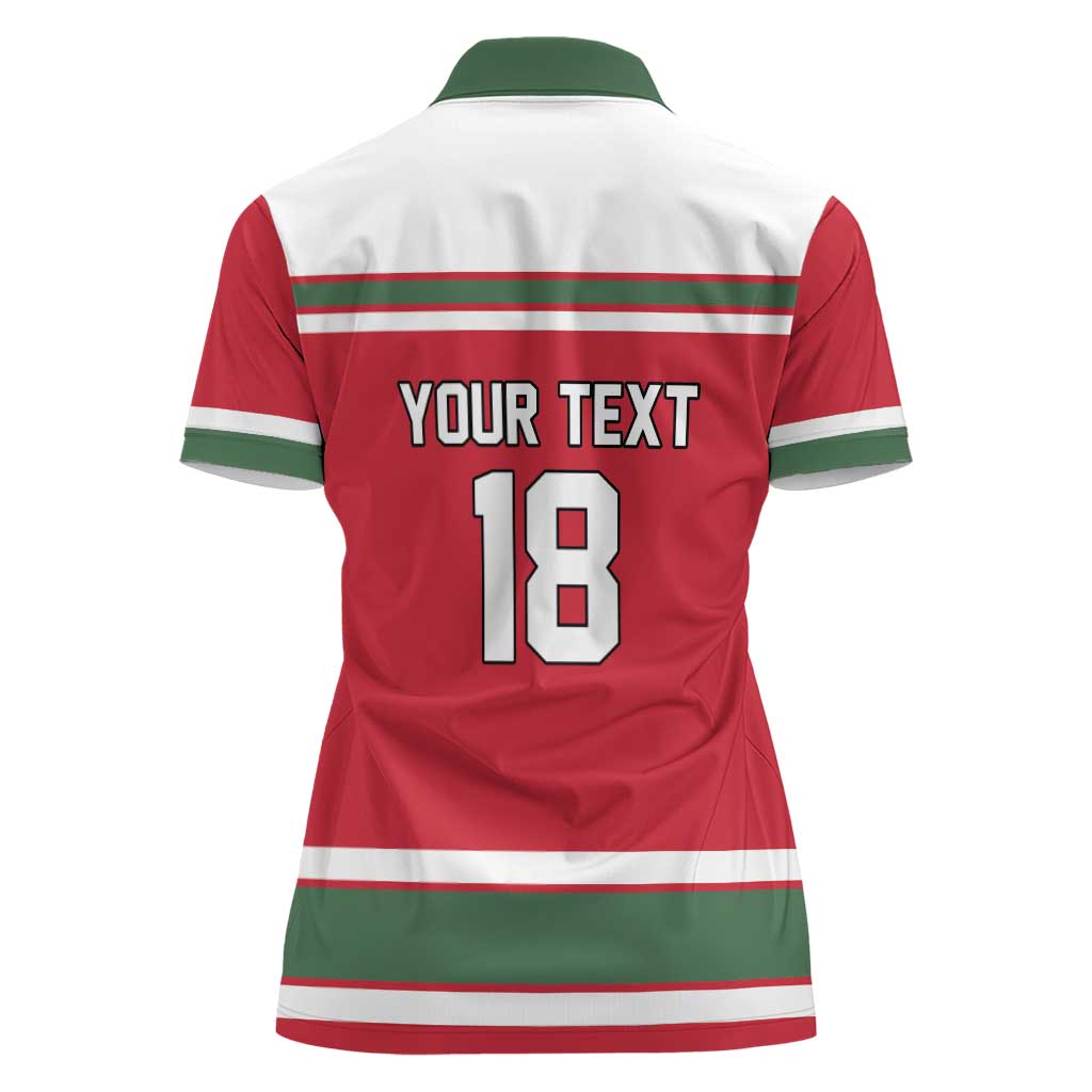 Hungary Hockey Custom Women Polo Shirt Magyars Pride National Team