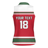 Hungary Hockey Custom Women Sleeveless Polo Shirt Magyars Pride National Team