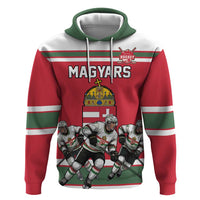 Hungary Hockey Custom Zip Hoodie Magyars Pride National Team