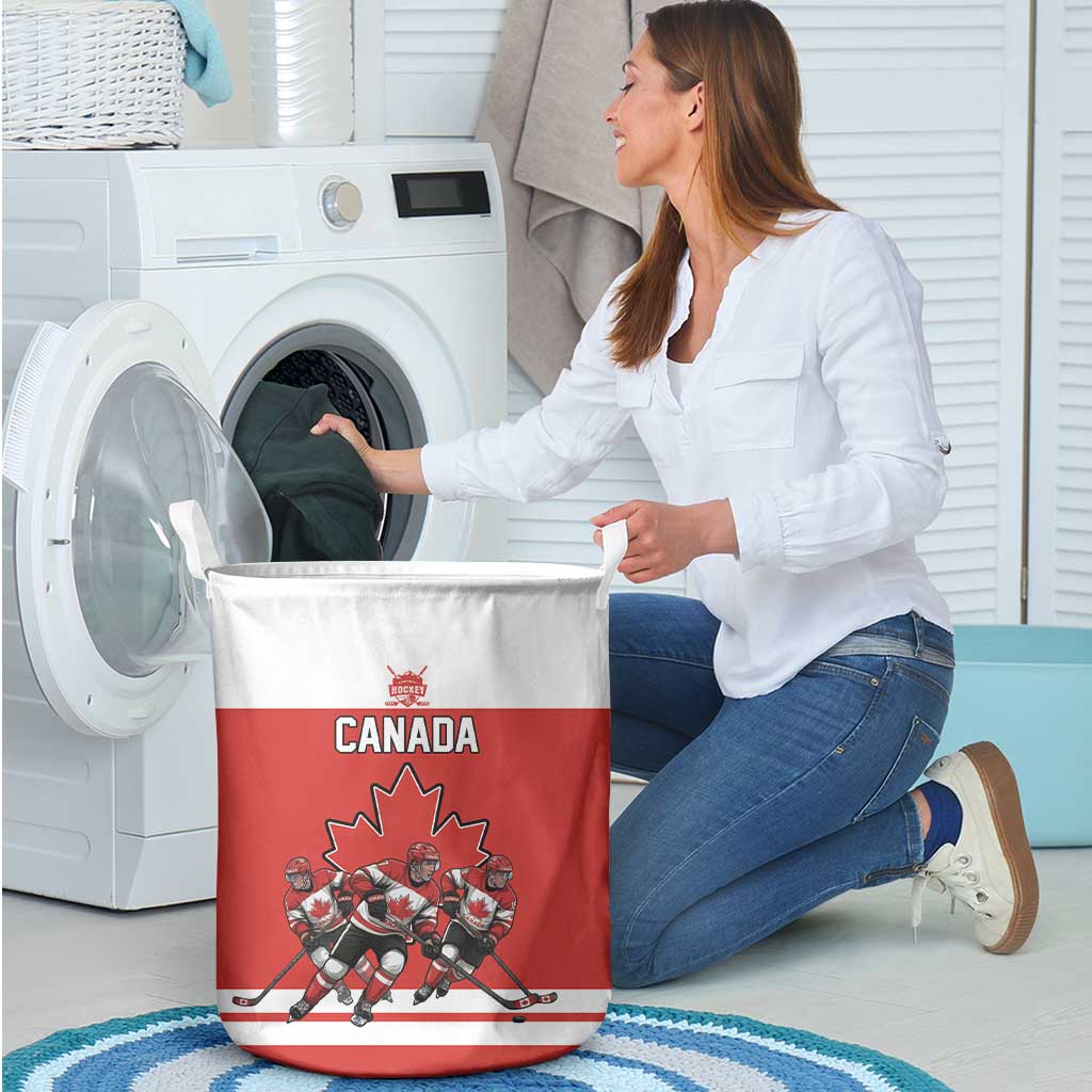 Canada Hockey Laundry Basket Maple Leaf Northern Pride