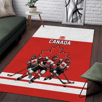 Canada Hockey Area Rug Maple Leaf Northern Pride