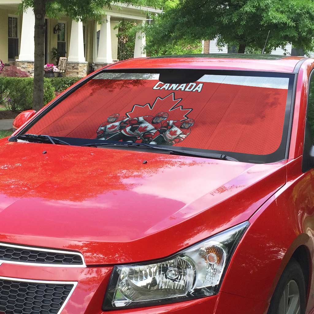 Canada Hockey Auto Sun Shade Maple Leaf Northern Pride
