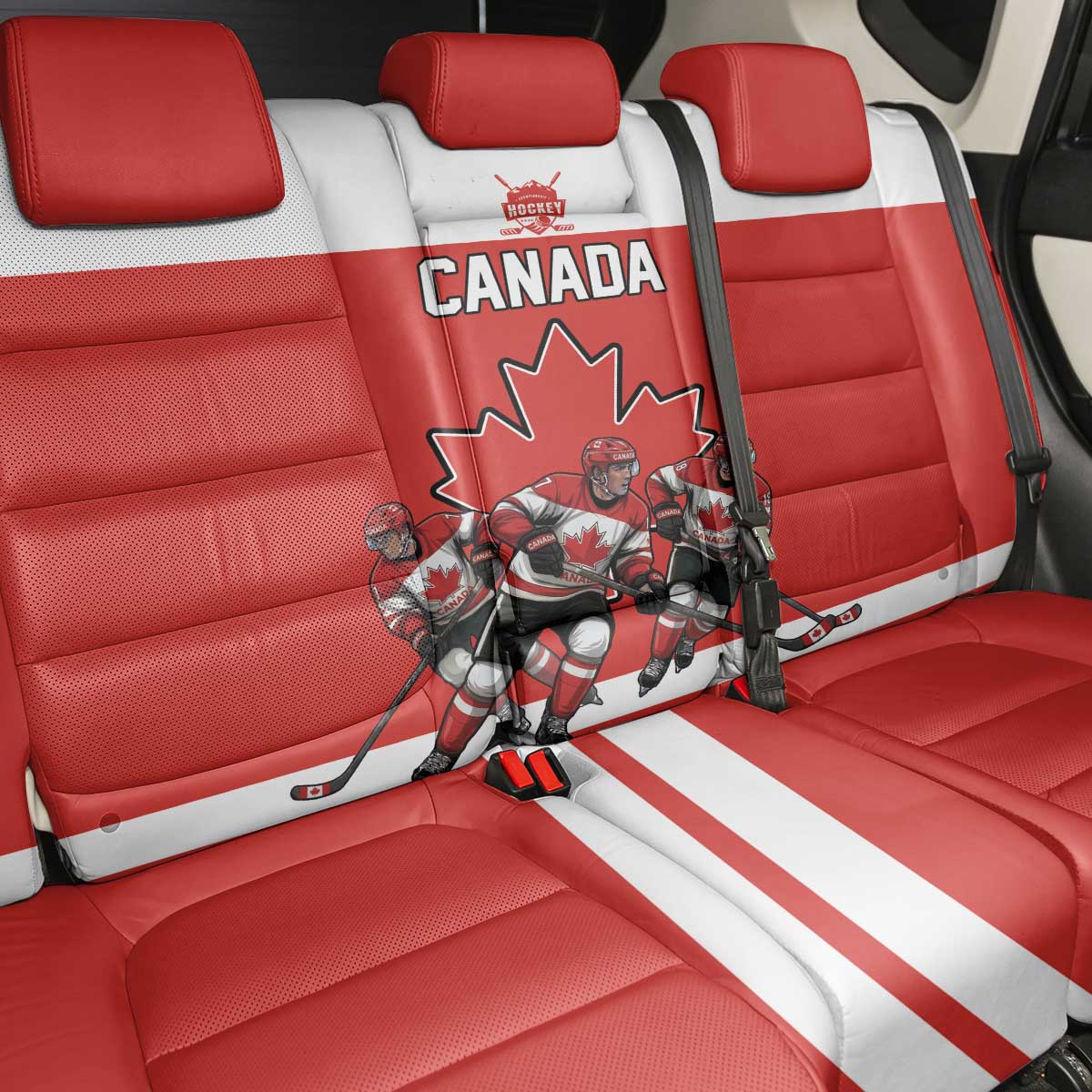 Canada Hockey Back Car Seat Cover Maple Leaf Northern Pride