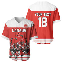 Canada Hockey Custom Baseball Jersey Maple Leaf Northern Pride