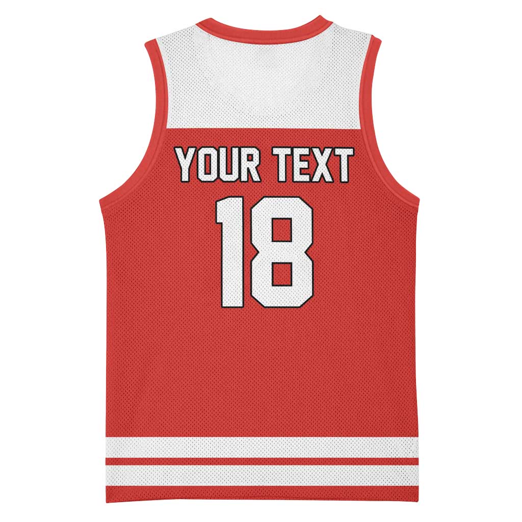 Canada Hockey Custom Basketball Jersey Maple Leaf Northern Pride