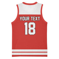 Canada Hockey Custom Basketball Jersey Maple Leaf Northern Pride