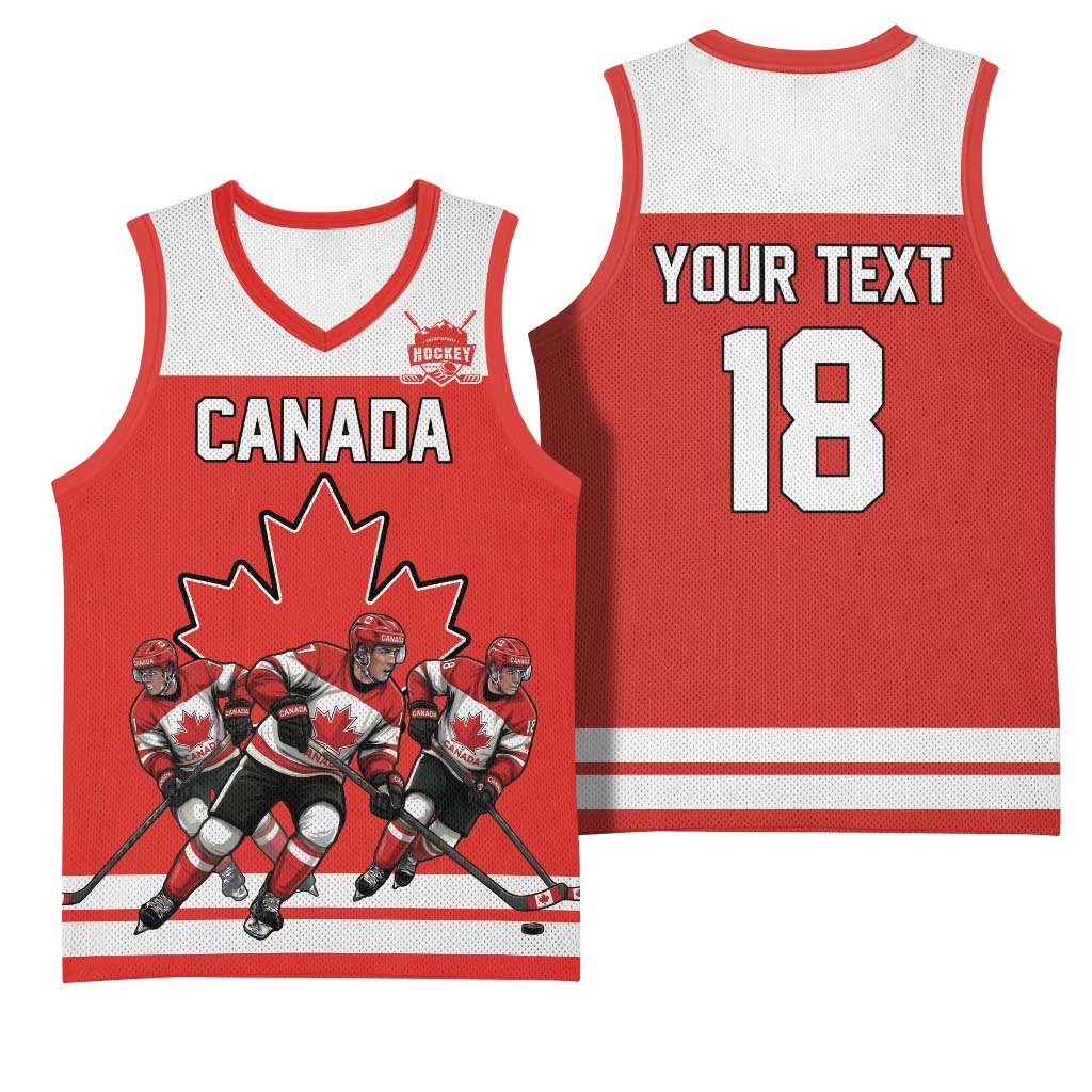 Canada Hockey Custom Basketball Jersey Maple Leaf Northern Pride