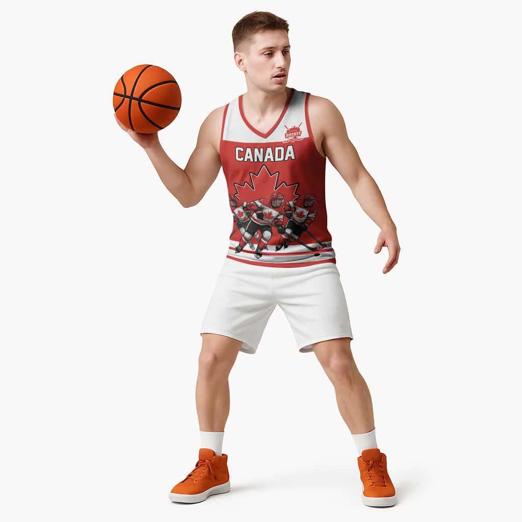 Canada Hockey Custom Basketball Jersey Maple Leaf Northern Pride
