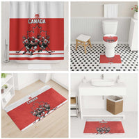 Canada Hockey Bathroom Set Maple Leaf Northern Pride