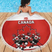 Canada Hockey Beach Blanket Maple Leaf Northern Pride