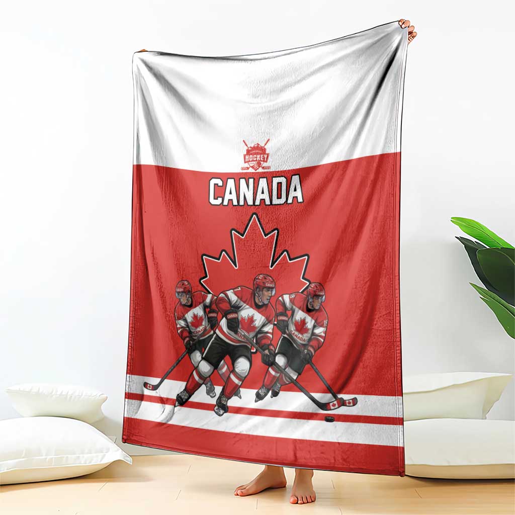Canada Hockey Blanket Maple Leaf Northern Pride