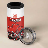 Canada Hockey Custom 4 in 1 Can Cooler Tumbler Maple Leaf Northern Pride