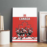 Canada Hockey Canvas Wall Art Maple Leaf Northern Pride