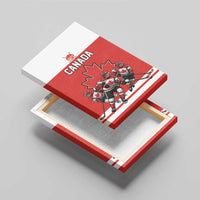 Canada Hockey Canvas Wall Art Maple Leaf Northern Pride