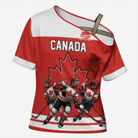 Canada Hockey Custom Cross Shoulder Shirt Maple Leaf Northern Pride