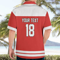 Canada Hockey Custom Hawaiian Shirt Maple Leaf Northern Pride