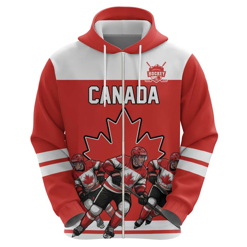 Canada Hockey Custom Hoodie Maple Leaf Northern Pride