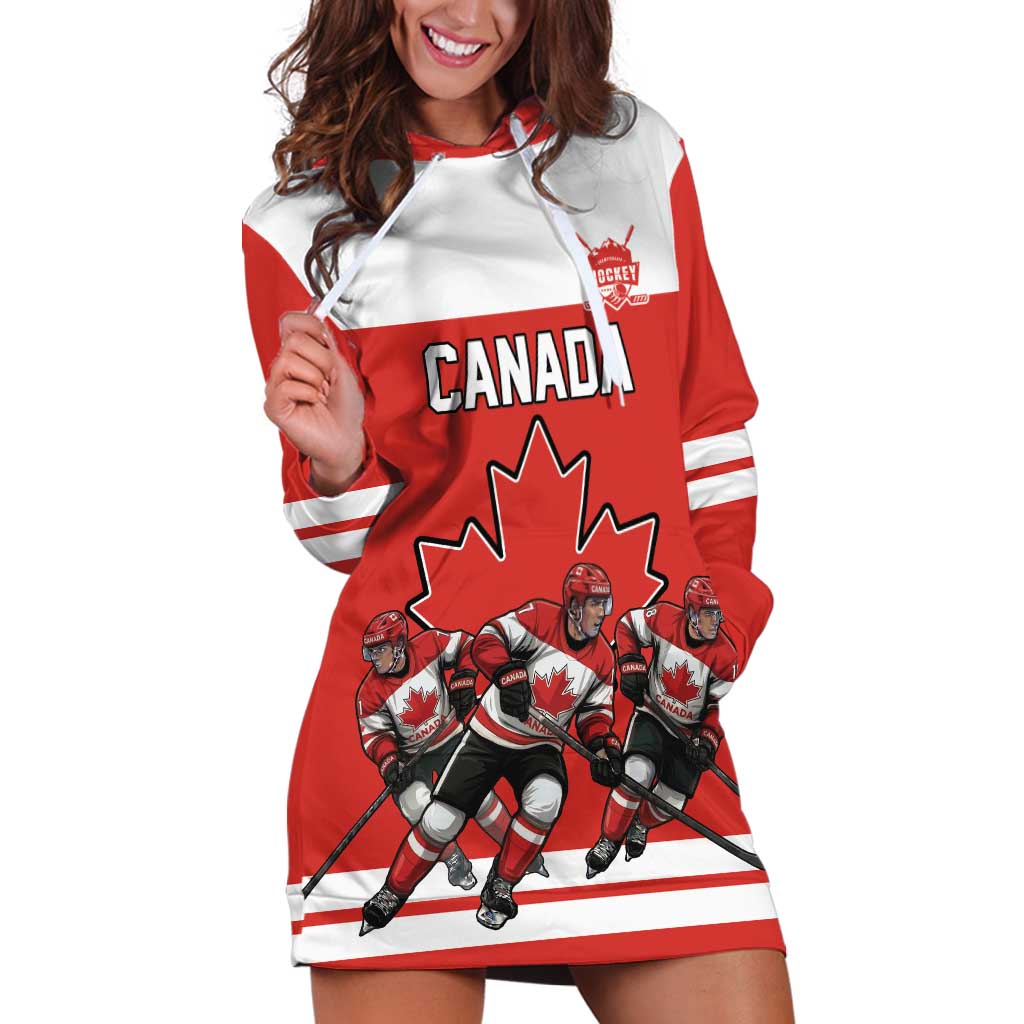 Canada Hockey Custom Hoodie Dress Maple Leaf Northern Pride