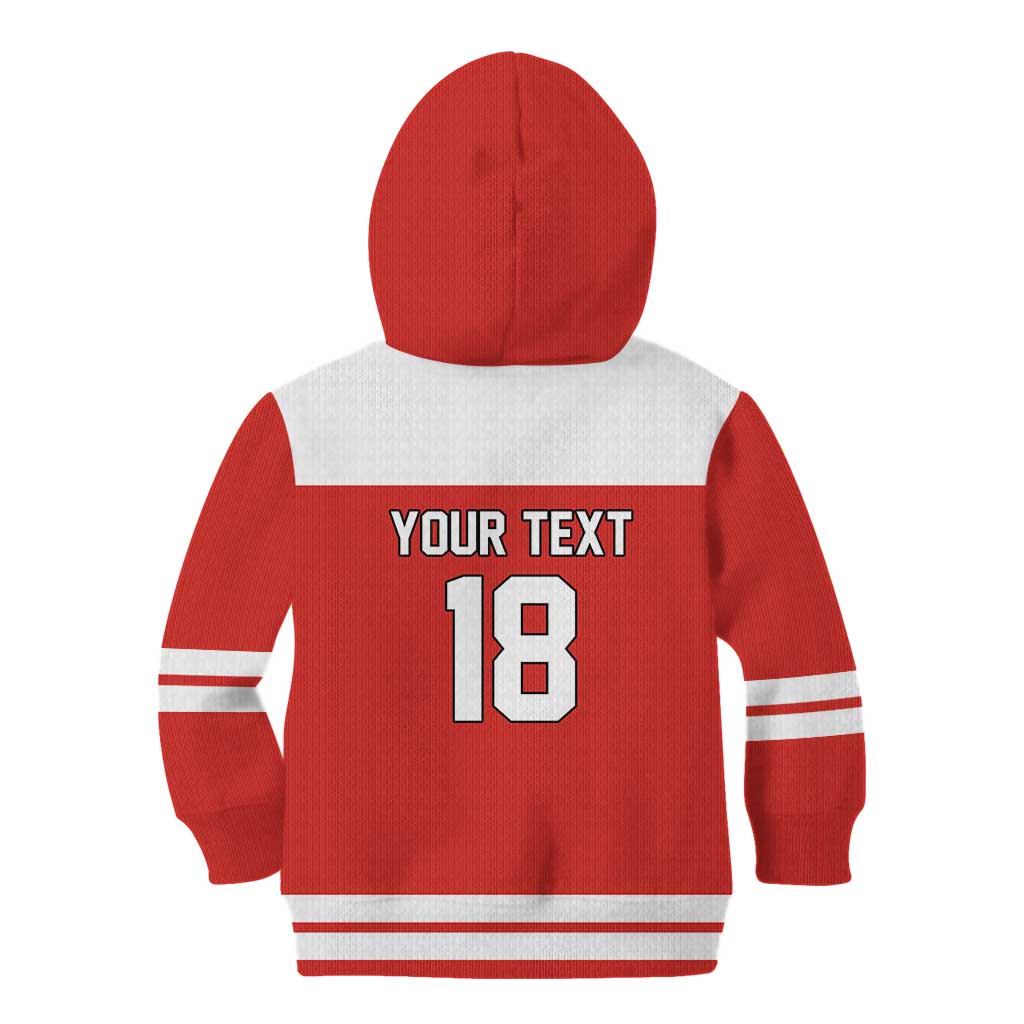 Canada Hockey Custom Kid Hoodie Maple Leaf Northern Pride