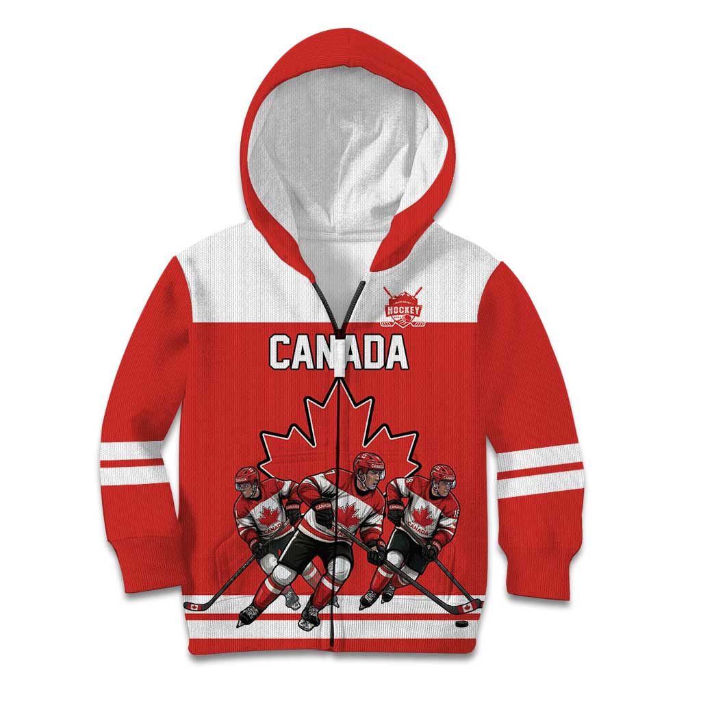 Canada Hockey Custom Kid Hoodie Maple Leaf Northern Pride