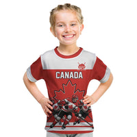Canada Hockey Custom Kid T Shirt Maple Leaf Northern Pride