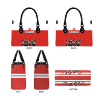 Canada Hockey Leather Bag Maple Leaf Northern Pride