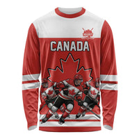 Canada Hockey Custom Long Sleeve Shirt Maple Leaf Northern Pride