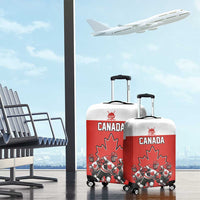 Canada Hockey Luggage Cover Maple Leaf Northern Pride