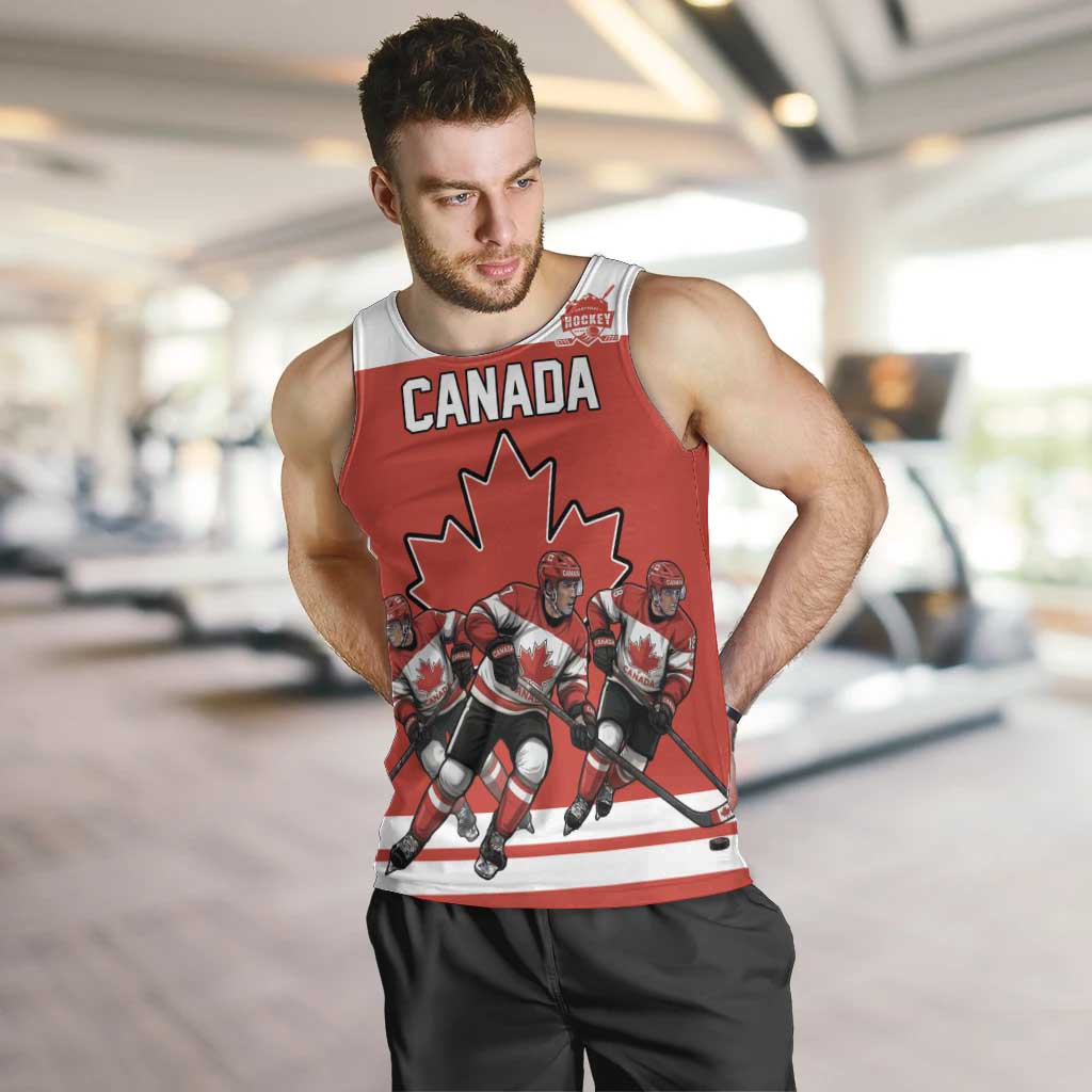 Canada Hockey Custom Men Tank Top Maple Leaf Northern Pride