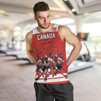 Canada Hockey Custom Men Tank Top Maple Leaf Northern Pride