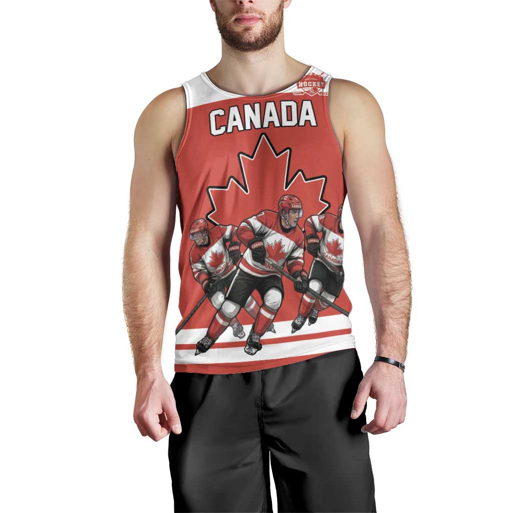 Canada Hockey Custom Men Tank Top Maple Leaf Northern Pride