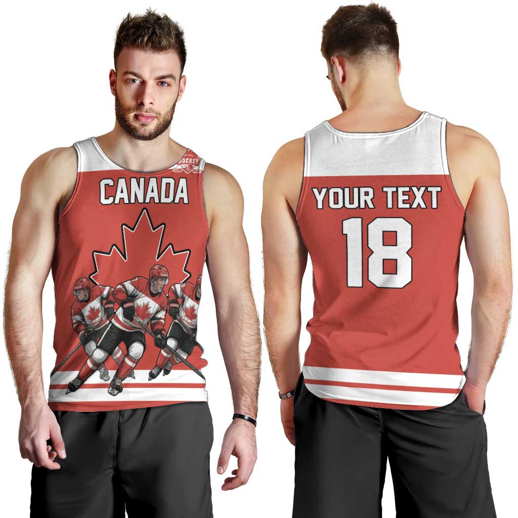 Canada Hockey Custom Men Tank Top Maple Leaf Northern Pride