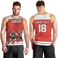 Canada Hockey Custom Men Tank Top Maple Leaf Northern Pride