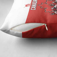 Canada Hockey Pillow Cover Maple Leaf Northern Pride