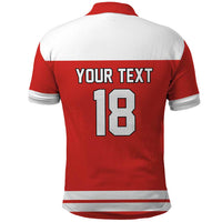 Canada Hockey Custom Polo Shirt Maple Leaf Northern Pride