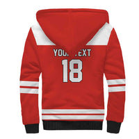 Canada Hockey Custom Sherpa Hoodie Maple Leaf Northern Pride