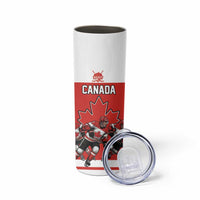 Canada Hockey Custom Skinny Tumbler Maple Leaf Northern Pride