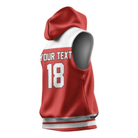 Canada Hockey Custom Sleeveless Hoodie Maple Leaf Northern Pride