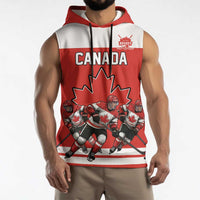 Canada Hockey Custom Sleeveless Hoodie Maple Leaf Northern Pride