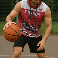 Canada Hockey Custom Sleeveless Hoodie Maple Leaf Northern Pride